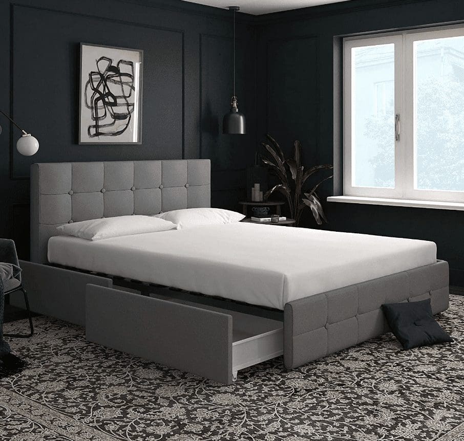 DHP玫瑰软垫平台床