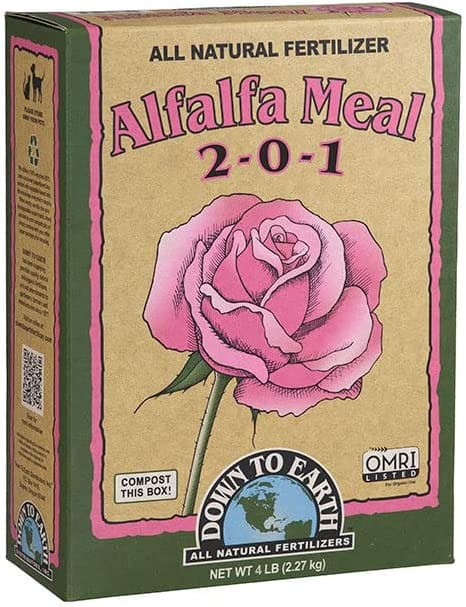 Down to Earth Organic Alfalfa Meal Fertilizer Mix 2-0-1, 4 lb