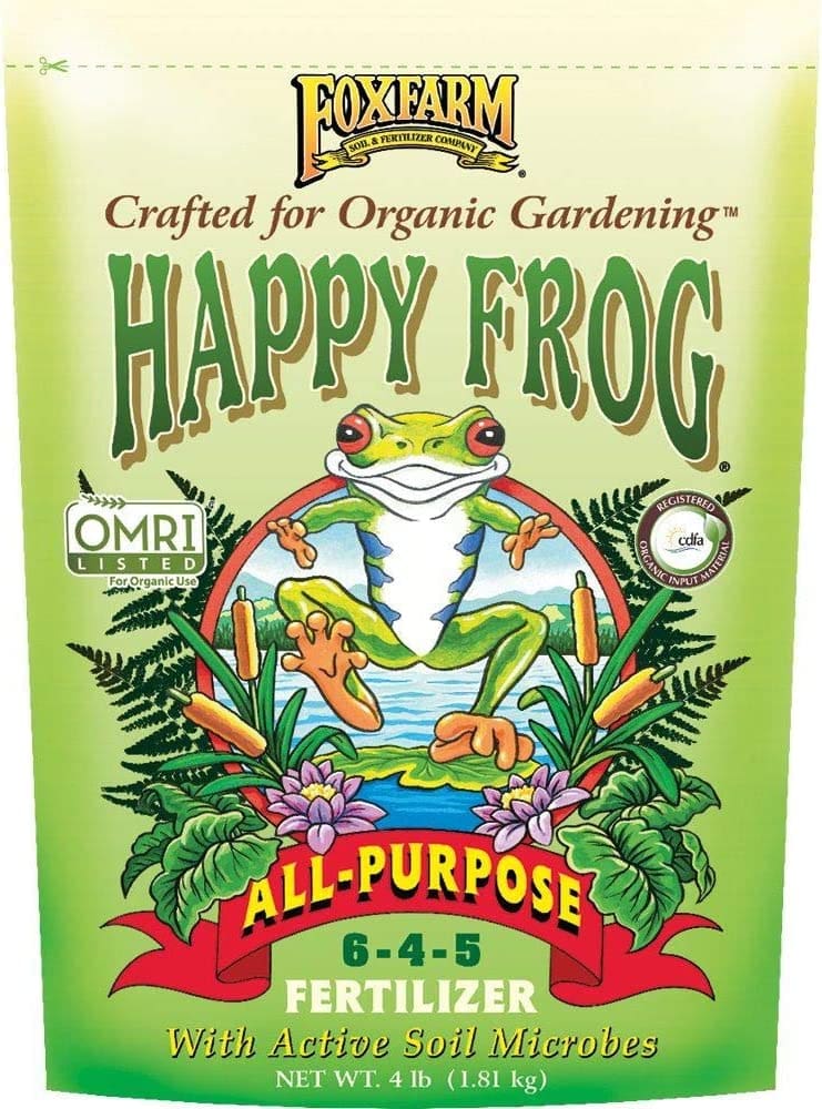 FoxFarm FX14620 Happy Frog All-Purpose Fertilizer, 4 lb Bag Nutrients