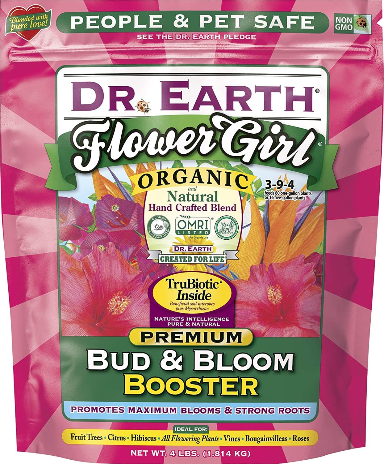 花期有机肥 Dr. Earth Bud & Bloom Fertilizer  (3-9-4) 