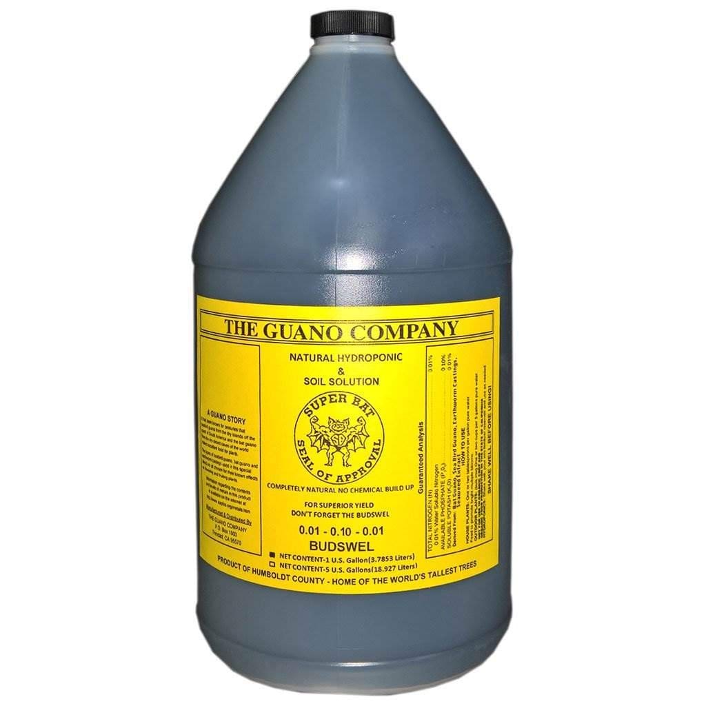 The Guano Company Budswel Liquid 1 Gallon Organic Hydroponic & Soil Solution