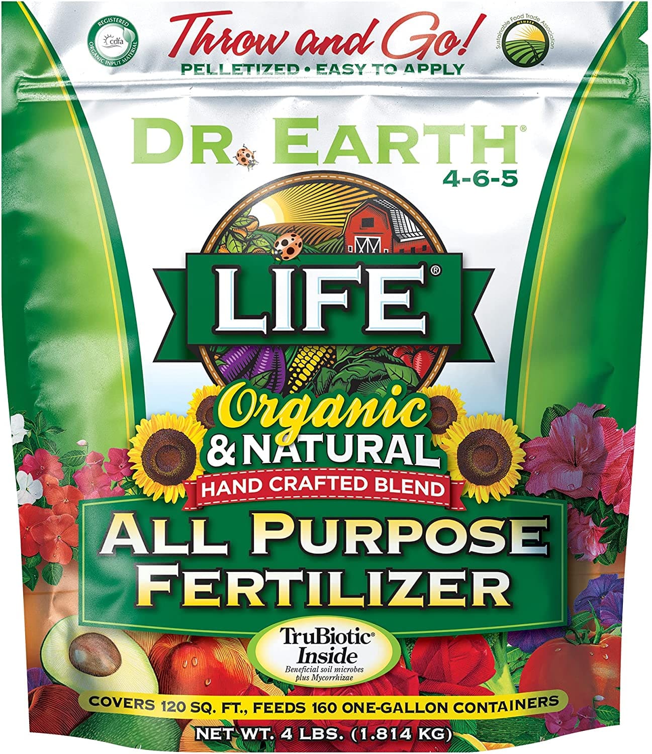 复合有机肥 Dr. Earth Life Organic All Purpose Fertilizer (4-6-5)