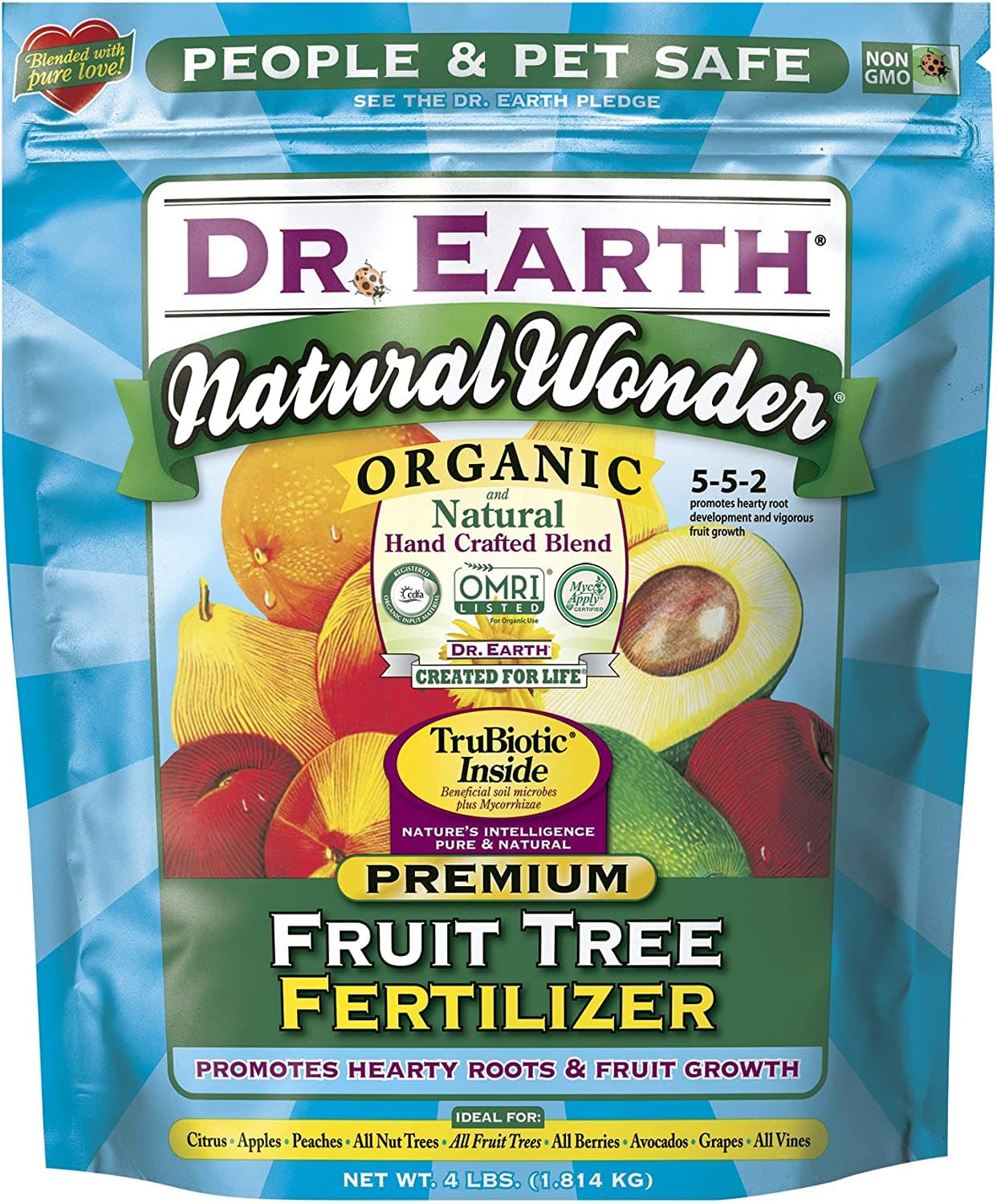 树木专用有机肥 Dr. Earth Fruit Tree Fertilizer(5-5-2)