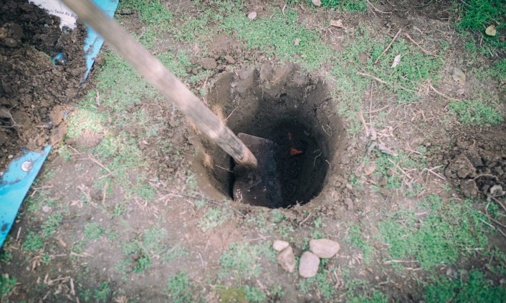 庭院种植土壤排水能力测试