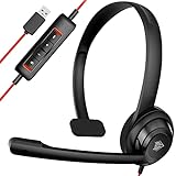 NUBWO USB Headset with Microphone Noise Cancelling