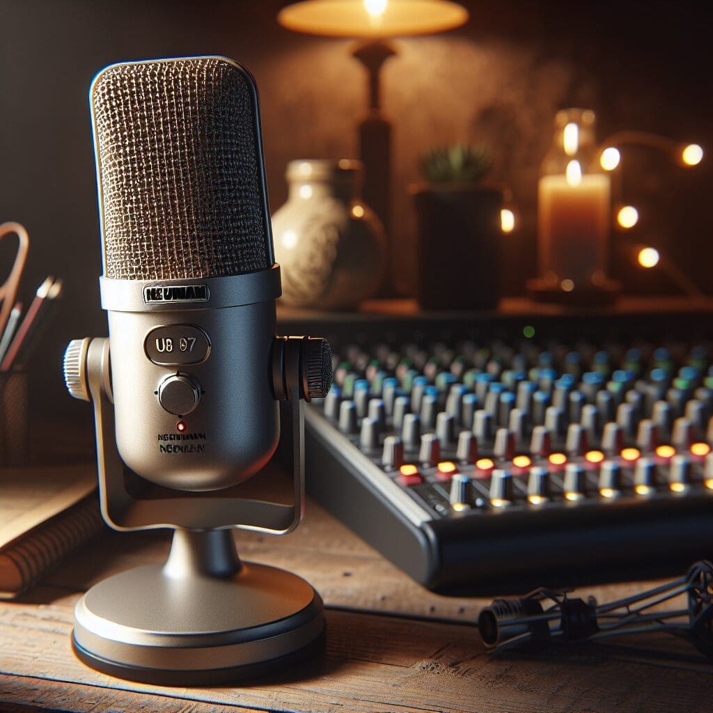 Neumann U 87 Ai麦克风在充满意境的场景中