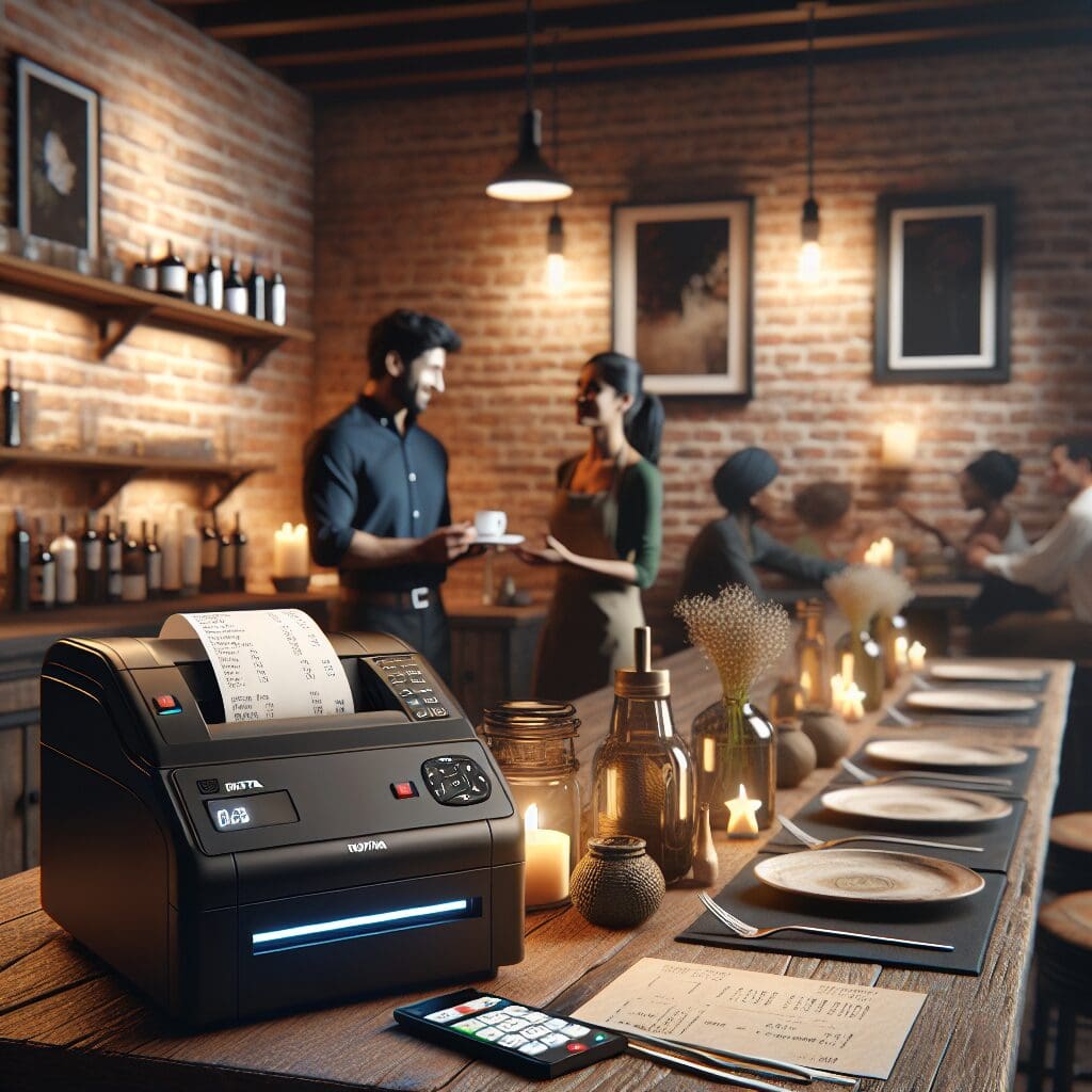 Rongta RP328-U Thermal Receipt Printer in a restaurant scenario